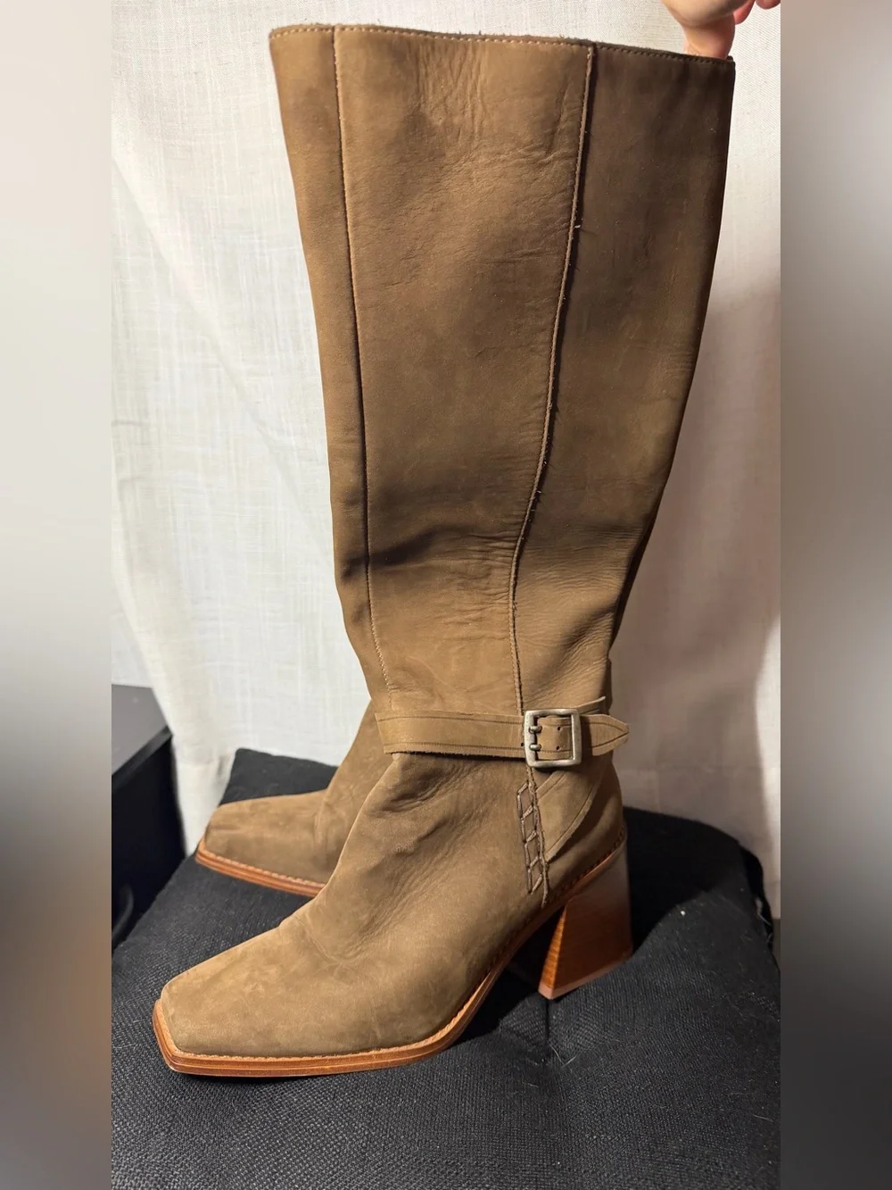 Vince Camuto Tall Suede Boots in Brown